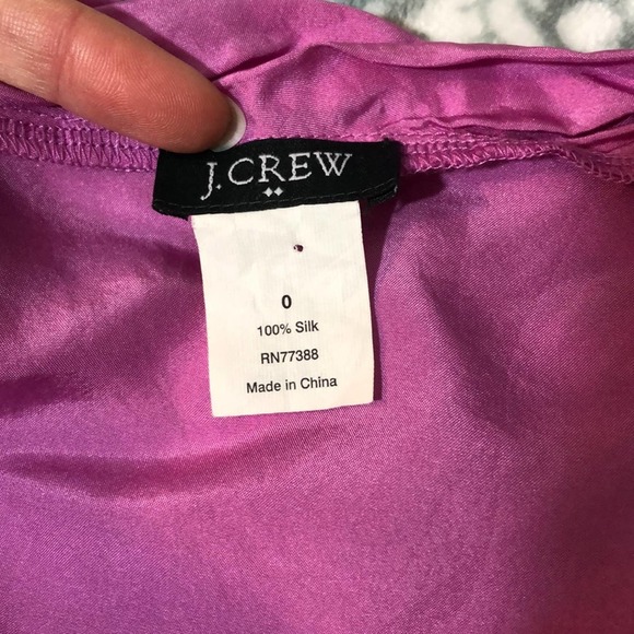 J Crew 100% Silk Pink Sleeveless Blouse Size 0 - Picture 6 of 9